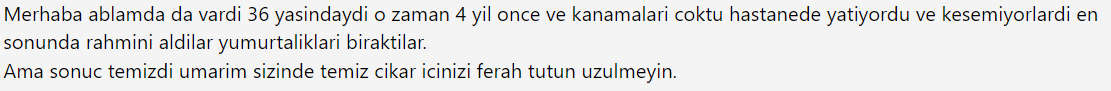 Rahim Duvarı Kalınlaşması Yorumlar